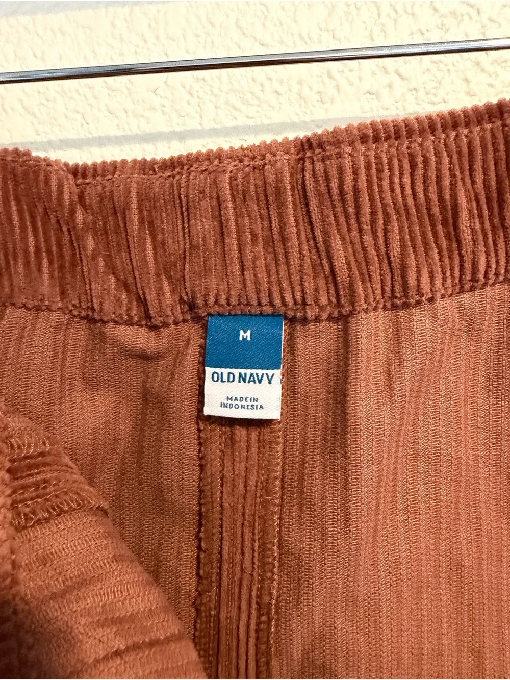 Old Navy Brown Corduroy Mini Skirt Patch Pockets Size M